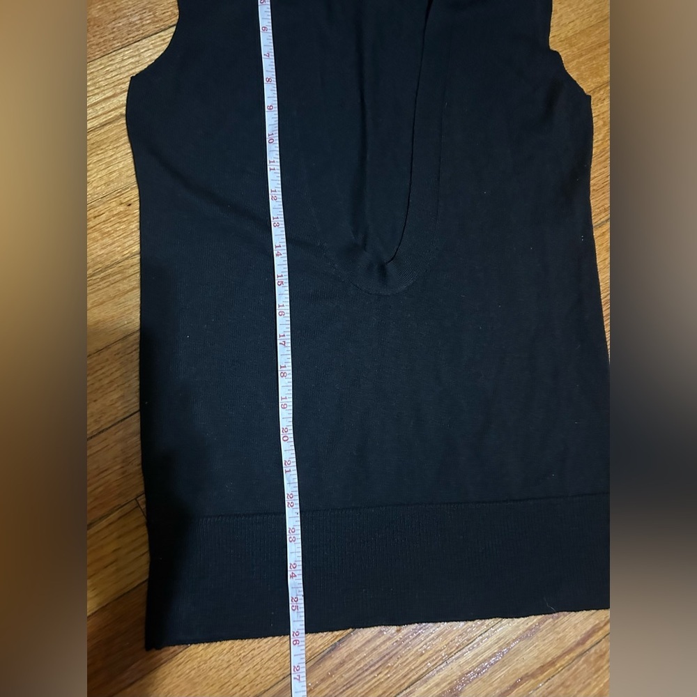 Ann Taylor LOFT Merino Wool Cashmere Blend V Neck Sleeveless Vest Sz S Petite - Picture 5 of 6